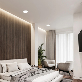 Gaismeklis LED zemapmetuma (aplis) 18W, 2100Lm 4000K, VIDEX VLE-DLBR-184 (neitrāli balta gaisma)