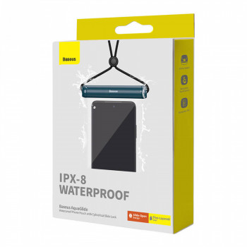 Waterproof phone case Baseus AquaGlide with Cylindrical Slide Lock (blue)