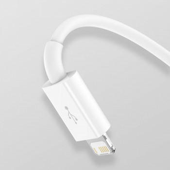 USB cable 3in1 Baseus Superior Series, USB to micro USB / USB-C / Lightning, 3.5A, 1.2m (white)