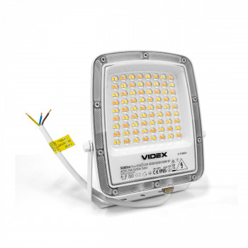 LED floodlight 50W 5000Lm CCT IP65 VIDEX VL-F5-050CW | black – 3000K/5000K/6500K tone switch for garage and work environments