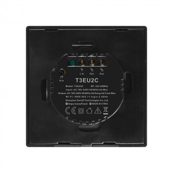 Smart Switch WiFi + RF 433 Sonoff T3 EU TX (2-channel)