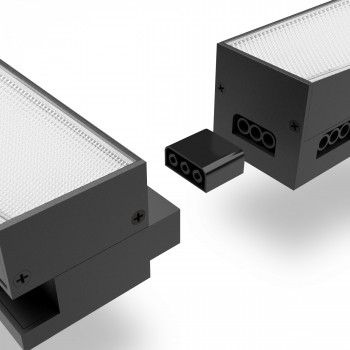 Suspended office LED lamp CCT 40W 5600Lm VIDEX VL-BNL021-4012CB | 1200mm, black – selectable CCT light temperature for workspace