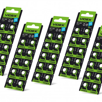 Button cell batteries Videx AG 3/LR41 BLISTER CARD 10 pcs