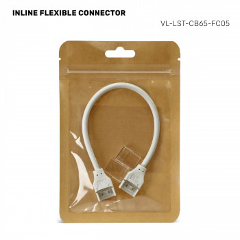 LED strip flexible interconnector VIDEX VL-LST-CB65-FC05 – Safe connection of strip sections at any angle without wire soldering