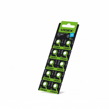 Button cell batteries Videx AG 1/LR621 BLISTER CARD 10 pcs