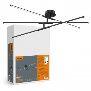 LED Ceiling Light VIDEX CLD013 40W 3000-4000-6000K Black