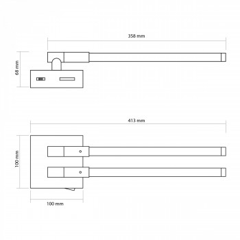 LED Wall Light VIDEX WL042 10W 3000-4000-6000K White