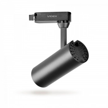 Sliedes gaismeklis Spot LED 10W, 800Lm 4000K, VIDEX VLE-TR04-104B TOR-BLACK, melns (neitrāli balta gaisma)