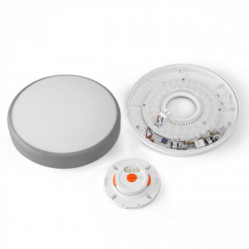LED plafons ar kustību sensoru 10-15-20W 24000Lm 2700-6500K IP44, VIDEX VL-CLR-200-2G | balts – Automātiska kustības detekcija