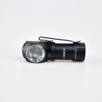Lukturis LED uzlādējams Luminus SST20 10W, 600Lm 5700K, Li-ion 16340 800mAh - iekļauts! (maināms uz CR123A), VIDEX VLF-A055H, ar magnētu + komplektā stiprinājums lietošanai kā galvas lukturim!