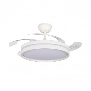 LED Ceiling Light with fan VIDEX CLF06 60W 3000K-4200K-6000K 230V White 
