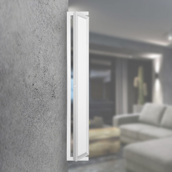 LED sienas lampa, 18W 1750Lm 2800-6000K IP20 VIDEX VL-WL02-18CSW | balta – sienas apgaismojums ar grozāmu korpusu gaismas virziena pielāgošanai