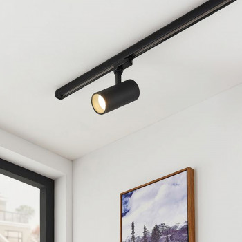 Sliedes gaismeklis Spot LED 10W, 800Lm 4000K, VIDEX VLE-TR04-104B TOR-BLACK, melns (neitrāli balta gaisma)