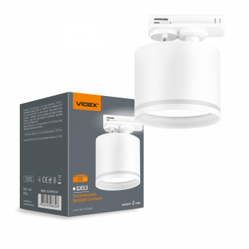 Spot track luminaire VIDEX for GX53 lamp VL-SPF35C-W