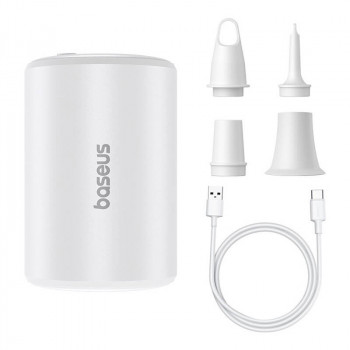 Baseus PocketGo Portable Pump (white), 4 kPa, 2000 mAh, 240 l/min