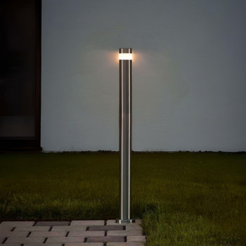 Dārza gaismeklis LED 3W 800mm, 300Lm 2700K, IP54 VIDEX VL-AR05-03082S LUKA-SILVER (silti balta gaisma)