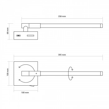LED Wall Light VIDEX WL042 10W 3000-4000-6000K White