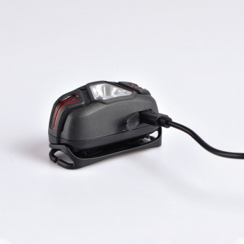 Galvas lukturis ar sensoru LED uzlādējams CREE XTE 5W, 330Lm 5000K, Li-ion 850mAh, VIDEX VLF-H015, vadāms ar roku žestu!