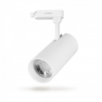 Sliedes gaismeklis Spot LED 20W, 1600Lm 4000K, VIDEX VLE-TR04-204W TOR-WHITE, balts (neitrāli balta gaisma)