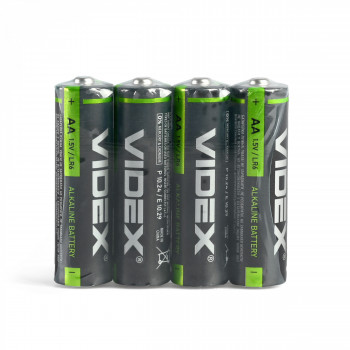 Baterijas AA VIDEX (MEGA PACK 4 gab x 15 = 60 gab!) Alkaline, 1.5V, 2600mAh