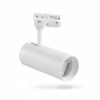 Sliedes gaismeklis Spot LED 20W, 1600Lm 4000K, VIDEX VLE-TR04-204W TOR-WHITE, balts (neitrāli balta gaisma)
