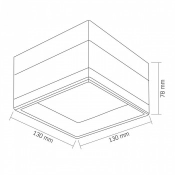 BULKHEAD LED VIDEX VL-BHD02-09CWW 09W-3CCT-SQUARE-WHITE 
