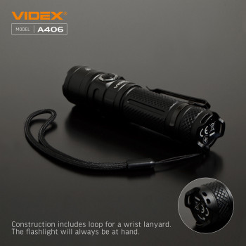 Lukturis LED uzlādējams CREE XHP50.2 20W 4000Lm 6500K, Li-ion 21700 4000mAh - iekļauts! (maināms uz 18650), VIDEX VLF-A406, profesionāls LED lukturis kabatas izmērā! 