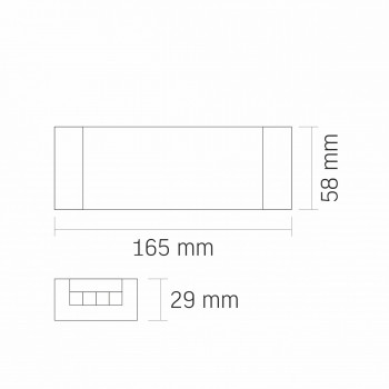 LED power supply transformer for 24V lighting DC 24V 4.16A 100W, IP20 VIDEX VL-LST-P100-24V – Stabilized current converter for strip power supply
