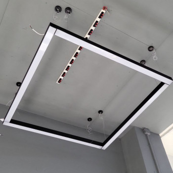 Suspended office LED lamp CCT 40W 5600Lm VIDEX VL-BNL021-4012CB | 1200mm, black – selectable CCT light temperature for workspace