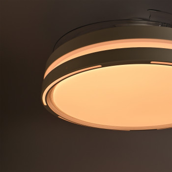 LED Ceiling Light with fan VIDEX CLF06 60W 3000K-4200K-6000K 230V White 