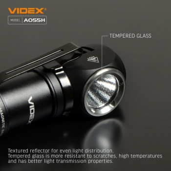 Lukturis LED uzlādējams Luminus SST20 10W, 600Lm 5700K, Li-ion 16340 800mAh - iekļauts! (maināms uz CR123A), VIDEX VLF-A055H, ar magnētu + komplektā stiprinājums lietošanai kā galvas lukturim!