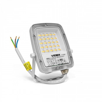 LED floodlight 20W 2000Lm CCT IP65 VIDEX VL-F5-020CW | black – compact black housing with CCT switch for workshop entrance
