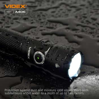 Lukturis LED uzlādējams CREE XHP50.2 20W 4000Lm 6500K, Li-ion 21700 4000mAh - iekļauts! (maināms uz 18650), VIDEX VLF-A406, profesionāls LED lukturis kabatas izmērā! 