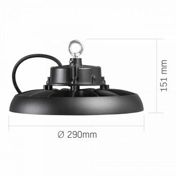 LED High Bay Light VIDEX HB01 150W 5000K 27000Lm 220V Black