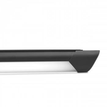 Tehniskais lineārais gaismeklis LED 72W 1200mm, 8000Lm 5000K, IP20 VIDEX VLE-BN-72125B (neitrāli balta gaisma) iekštelpu, melns
