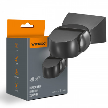 PIR motion and light sensor VIDEX VL-SPW15B 1200W IP65 Black