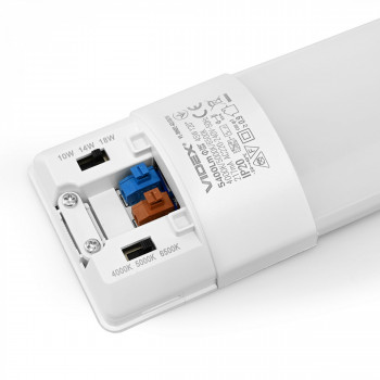 Linijinis LED šviestuvas 35-40-45W 1480mm 5400Lm 4000/5000/6500K IP20 VIDEX VL-BN02-4515CW | baltas – keičiama galia ir reguliuojamas CCT atspalvis