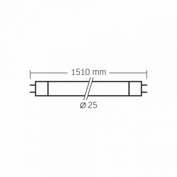 Spuldze LED T8 (G13) 24W 1500mm, 2700Lm 4000K, VIDEX VLE-T8-24154 (neitrāli balta gaisma)