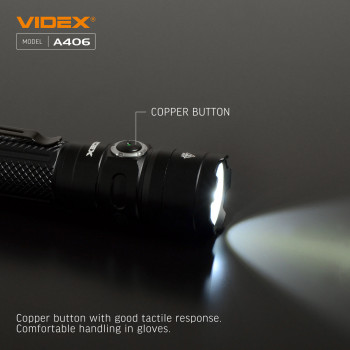 Lukturis LED uzlādējams CREE XHP50.2 20W 4000Lm 6500K, Li-ion 21700 4000mAh - iekļauts! (maināms uz 18650), VIDEX VLF-A406, profesionāls LED lukturis kabatas izmērā! 