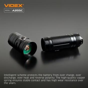Lukturis LED uzlādējams CREE XHP50.2 20W 4000Lm 5000K, Li-ion 26650 5000mAh - iekļauts! (maināms uz 18650), VIDEX VLF-A355C, profesionāls LED lukturis ar 5000mAh bateriju! 