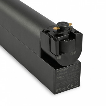 Sliedes gaismeklis LED 30W, 2600Lm 4100K, VIDEX VL-TR06-304B, melns (neitrāli balta gaisma)