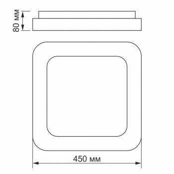 Iekštelpu gaismeklis LED 72W, dimmējams ar pulti, 4700Lm 2700K-6000K, VIDEX VLE-ESC-72W IP20 (silti/neitrāli/auksti balta gaisma), balta
