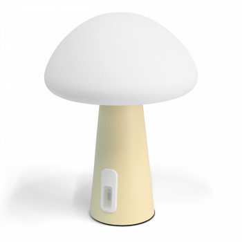 Night lamp for children, silicone, rechargeable, dimmable 4W 210Lm 3000-6500K+RGB LiFePO4 2400mAh VIDEX VL-TF25BG | white – Intuitive color change by touch for safe use