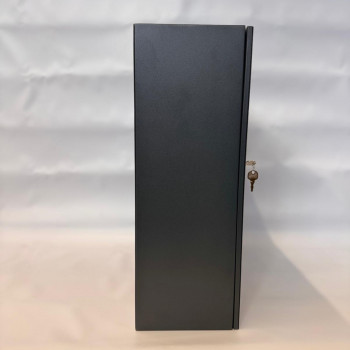 Mobile phone storage cabinet with 36 places, metal, with felt, gray