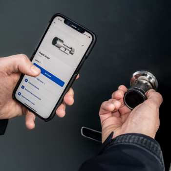 Elektroninis cilindras BLE Locking Skandinaviškas, IP66, nerūdijantis plienas, Bluetooth (CYLIN-SCAN-SS-IP66)