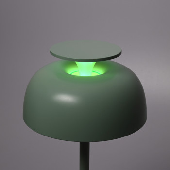 Night lamp with White Noise sound, rechargeable, dimmable 8.5W 150Lm 4000K+RGB LiFePO4 1800mAh VIDEX VL-TF23G | light green – Built-in 10 soothing melodies for peaceful sleep