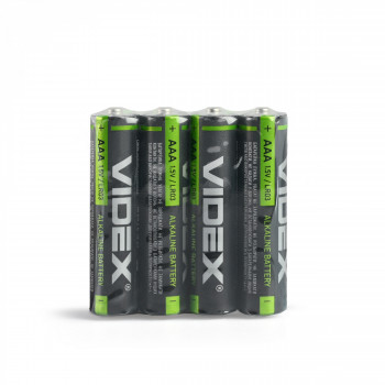 Baterijas AAA VIDEX (4 gab.) Alkaline, 1.5V, 1200mAh