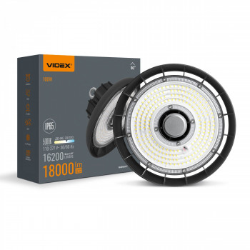 LED High Bay Light VIDEX HB01 100W 5000K 18000Lm 220V Black | VL-HB01-1005B