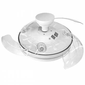 LED Ceiling Light with fan VIDEX CLF06 60W 3000K-4200K-6000K 230V White 