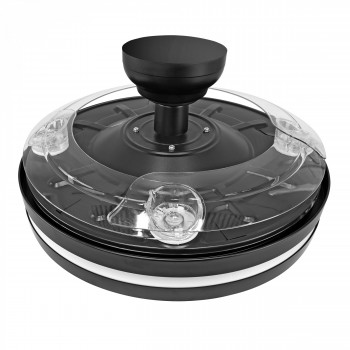 LED Ceiling Light with fan VIDEX CLF06 60W 3000K-4200K-6000K 230V Black
